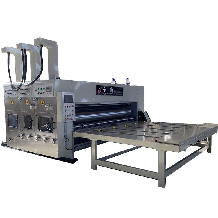 半自動水墨印刷機 全套紙箱生產(chǎn)機器 半自動三色印刷開槽機