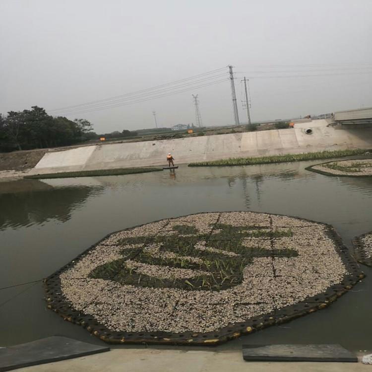 仿生湿地复合纤维浮动湿地聚酯纤维植物纤维漂浮湿地高分子合成