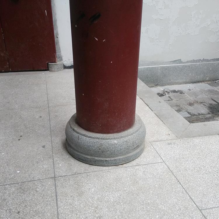 祠堂寺廟柱子包邊石  大理石柱基石柱腳石