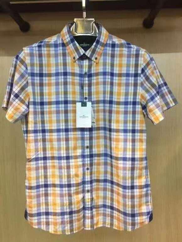 廣州志遠(yuǎn)服飾七匹狼短袖襯衣專賣店衣服斷碼批發(fā)