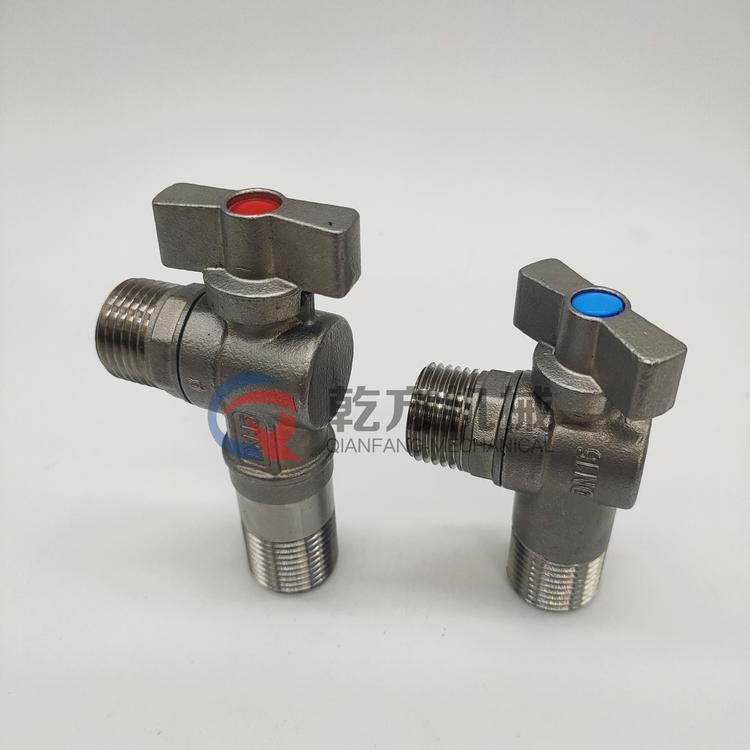 全通徑三角閥 大流量熱水器 燃氣三角閥 304球芯冷熱水三角