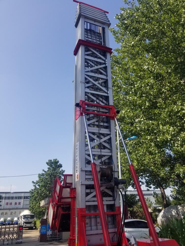 32米江铃高空云梯车云梯上料运输车伸缩臂云梯搬家车
