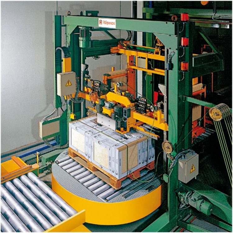 意大利itipack全自动放护角垂直打带机