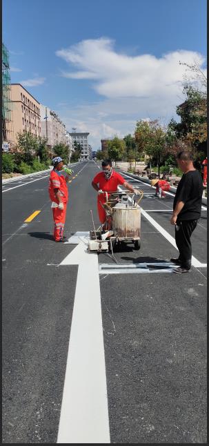 敦化道路划线